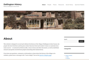 Screenshot of website URL in post